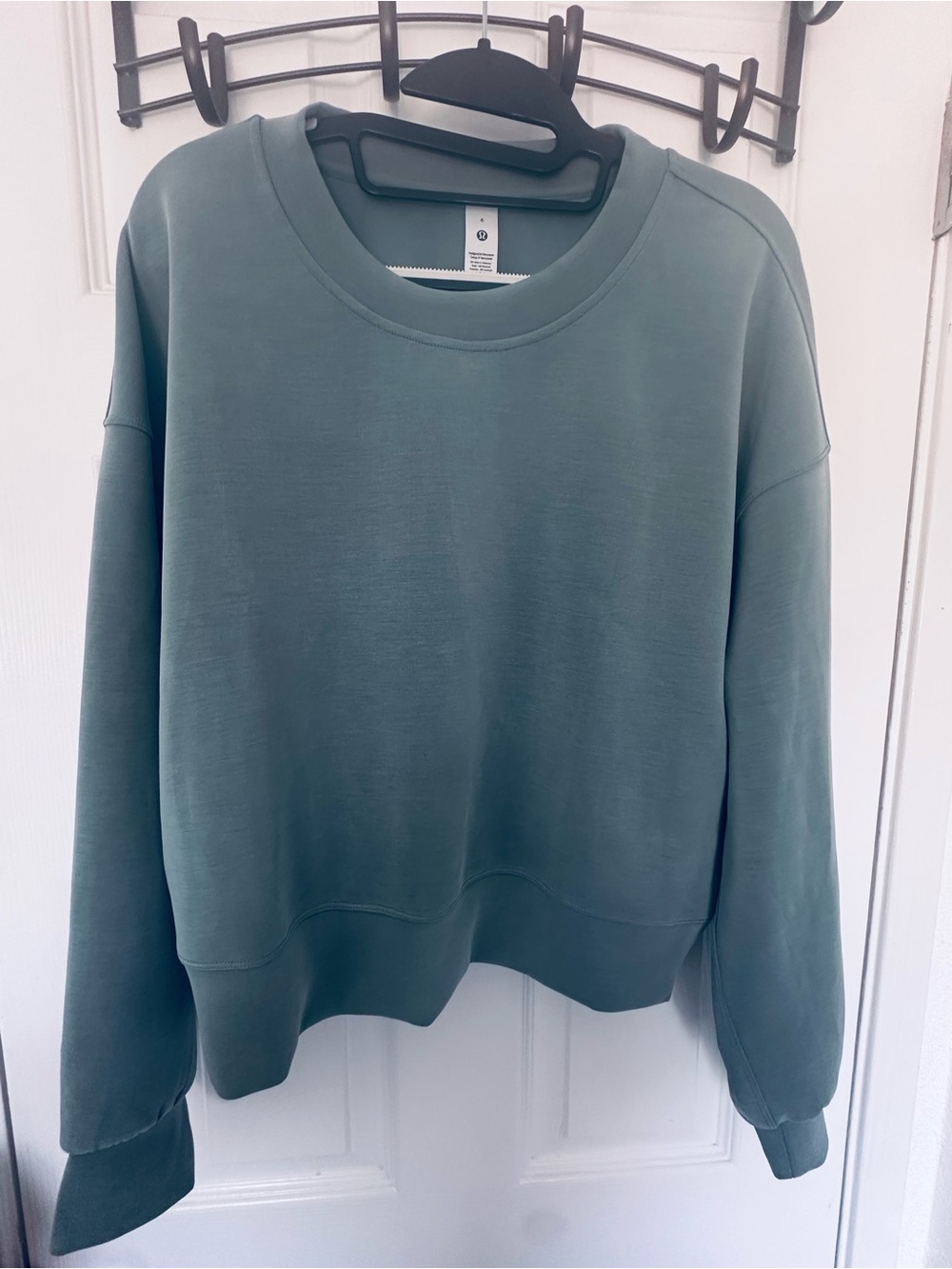 Lululemon Softstreme Crew Pullover sage Green In color- 6 Like New